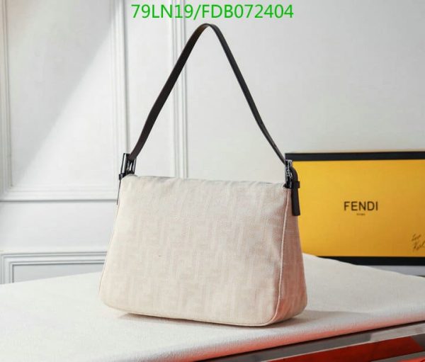 Fendi AAA+ Replica Zucca Mamma Baguette Shoulder Hand Bag Canvas Leather FDB0724045768