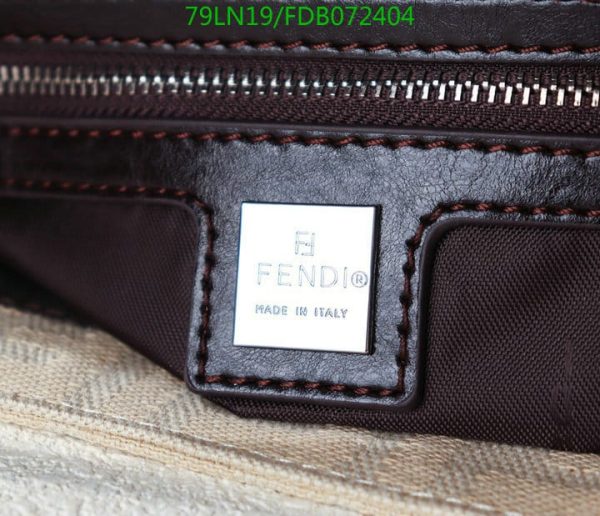 Fendi AAA+ Replica Zucca Mamma Baguette Shoulder Hand Bag Canvas Leather FDB0724045768