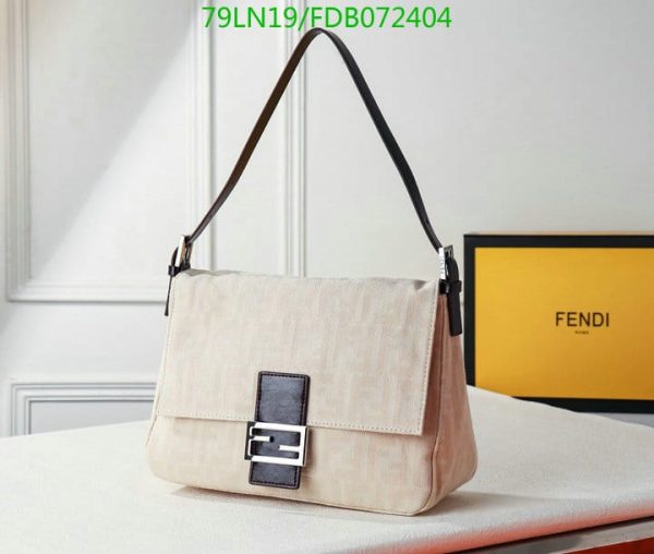 Fendi AAA+ Replica Zucca Mamma Baguette Shoulder Hand Bag Canvas Leather FDB0724045768