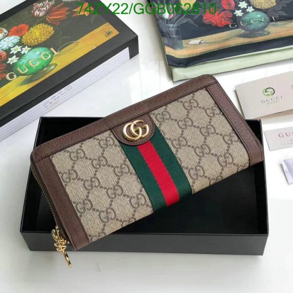 Gucci 1:1 Mirror Quality Ophidia GG Supreme Zip Around Wallet GGB0628102158