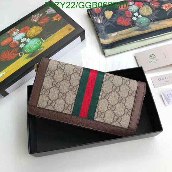 Gucci 1:1 Mirror Quality Ophidia GG Supreme Zip Around Wallet GGB0628102158