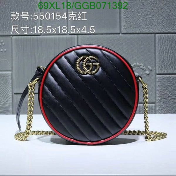 Gucci GG AAA+ Replica Marmont Luxury Round Shoulder Bag GGB0713925193