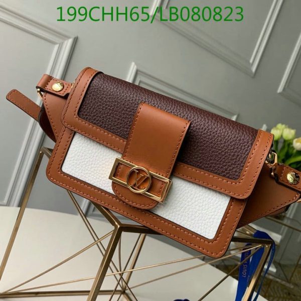 Louis Vuitton 1:1 Mirro Replica Taurillon Leather Dauphine Bumbag LB08082323694