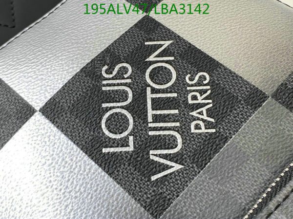 Louis Vuitton 1:1 Mirror Replica AVENUE SLING BAG WHITE DAMIER GRAPHITE GIANT LBA3142931254