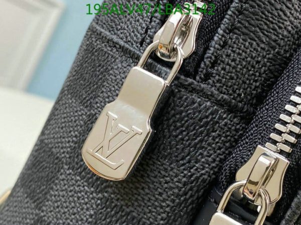 Louis Vuitton 1:1 Mirror Replica AVENUE SLING BAG WHITE DAMIER GRAPHITE GIANT LBA3142931254