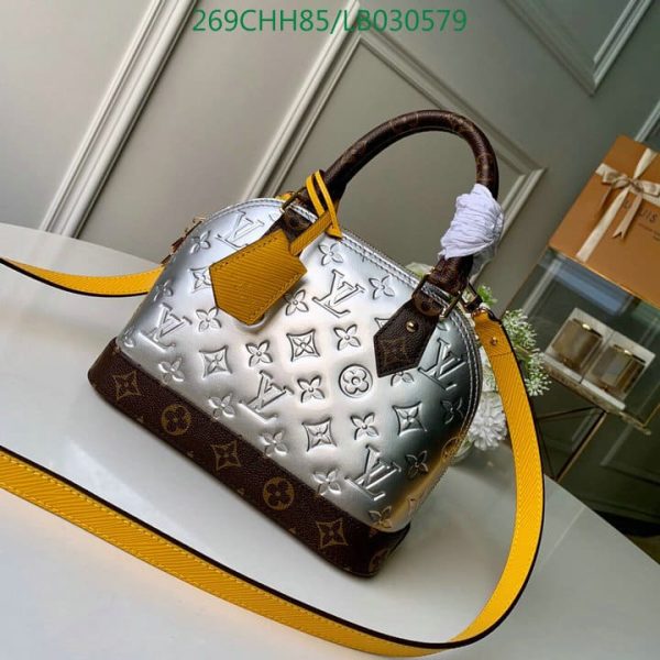 Louis Vuitton 1:1 Mirror Replica Alma BB Vernis in Amarante LB03057918432