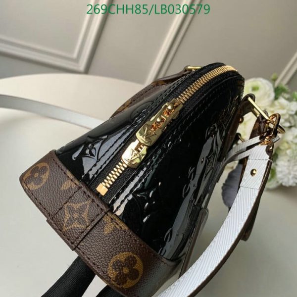 Louis Vuitton 1:1 Mirror Replica Alma BB Vernis in Amarante LB03057918432