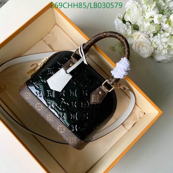 Louis Vuitton 1:1 Mirror Replica Alma BB Vernis in Amarante LB03057918432