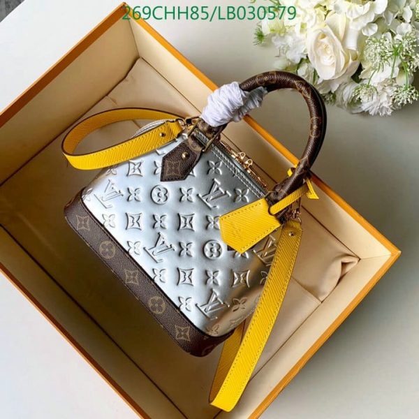 Louis Vuitton 1:1 Mirror Replica Alma BB Vernis in Amarante LB03057918432