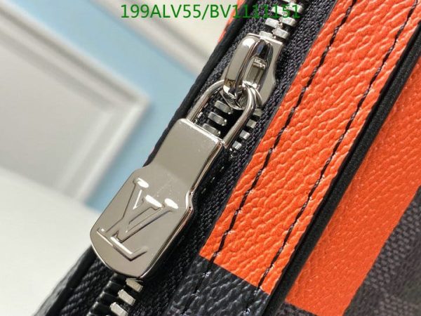 Louis Vuitton 1:1 Mirror Replica Alpha Messenger Bag In Blue Damier Graphite Giant Coated Canvas  LBV1111151245