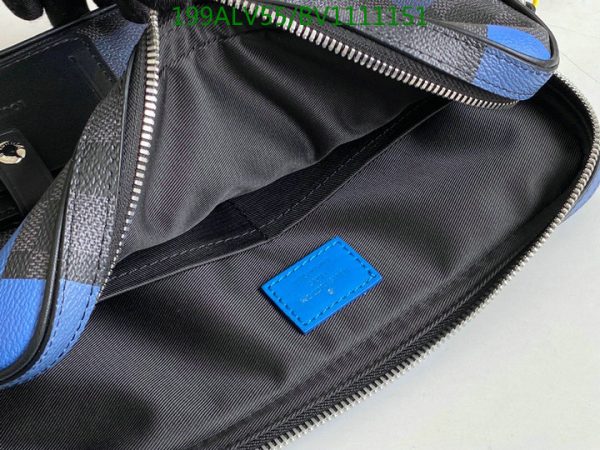 Louis Vuitton 1:1 Mirror Replica Alpha Messenger Bag In Blue Damier Graphite Giant Coated Canvas  LBV1111151245