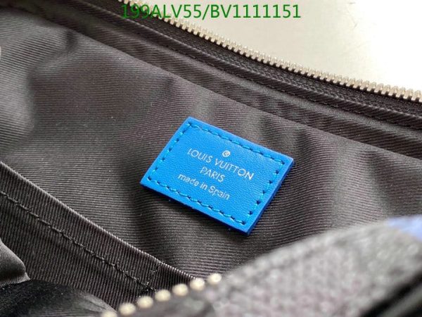 Louis Vuitton 1:1 Mirror Replica Alpha Messenger Bag In Blue Damier Graphite Giant Coated Canvas  LBV1111151245