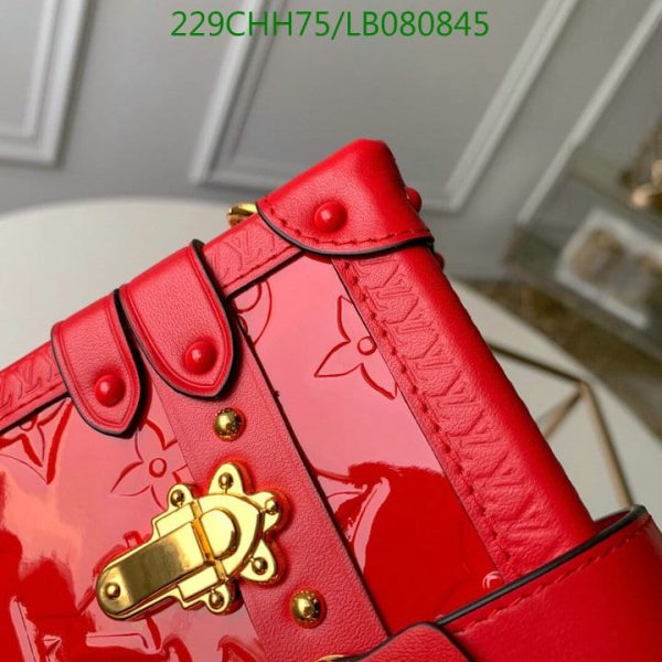 Louis Vuitton 1:1 Mirror Replica Autres Cuirs Petite Malle Rouge Bag LB08084526489