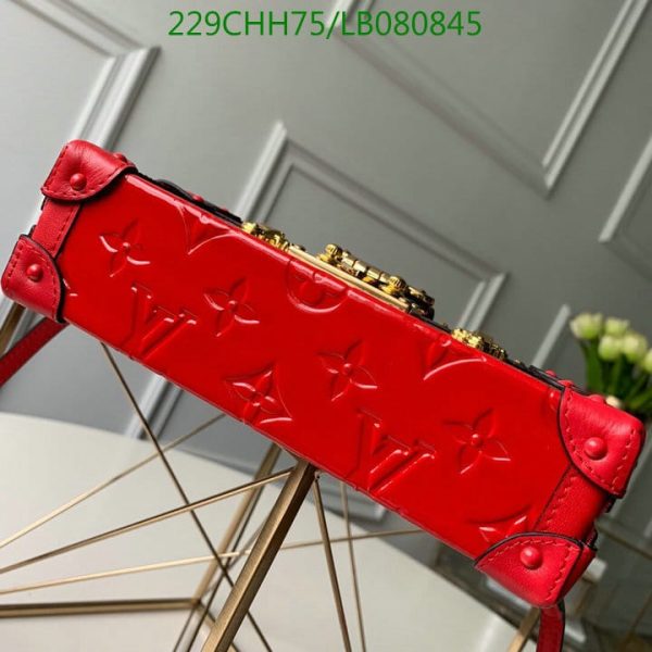 Louis Vuitton 1:1 Mirror Replica Autres Cuirs Petite Malle Rouge Bag LB08084526489