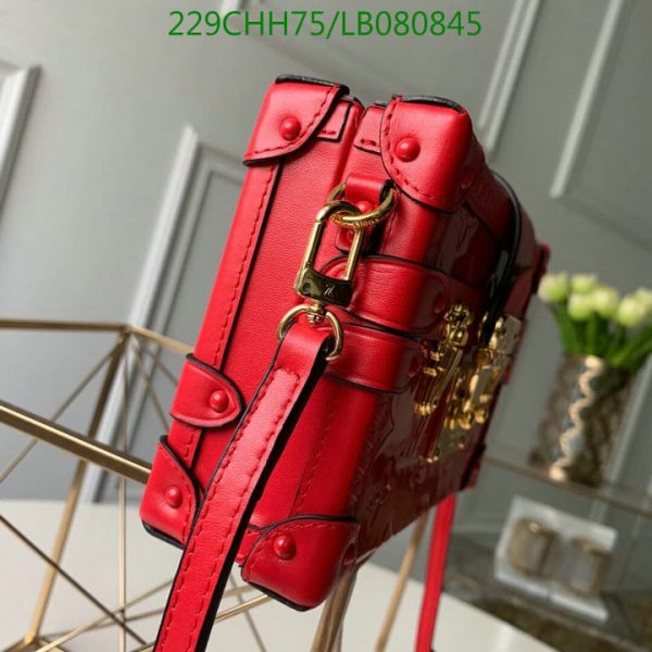 Louis Vuitton 1:1 Mirror Replica Autres Cuirs Petite Malle Rouge Bag LB08084526489