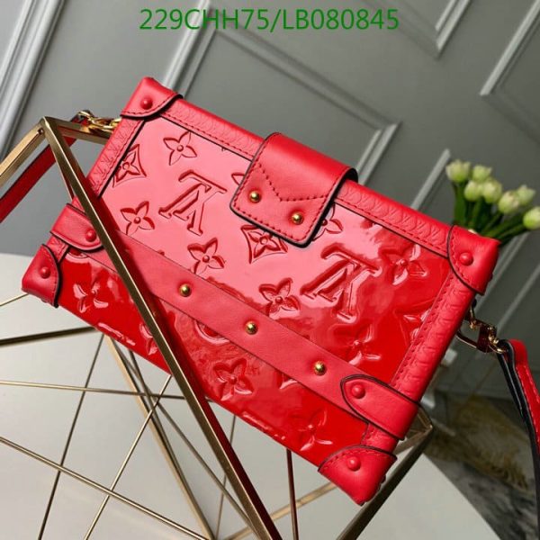 Louis Vuitton 1:1 Mirror Replica Autres Cuirs Petite Malle Rouge Bag LB08084526489