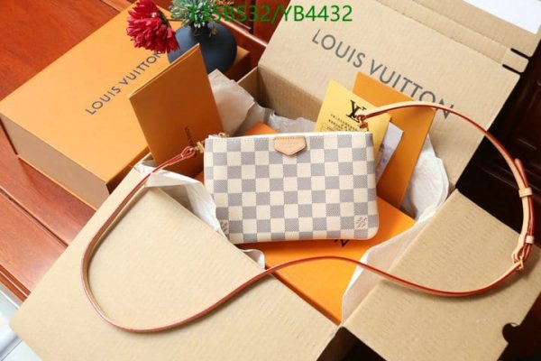 Louis Vuitton 1:1 Mirror Replica Azur Double Zipper Pochette crossbody YB44329765487