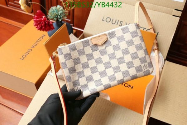 Louis Vuitton 1:1 Mirror Replica Azur Double Zipper Pochette crossbody YB44329765487