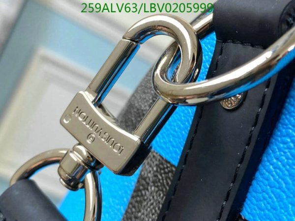 Louis Vuitton 1:1 Mirror Replica Black Blue Keepall Bandouliere Giant LBV0205999976