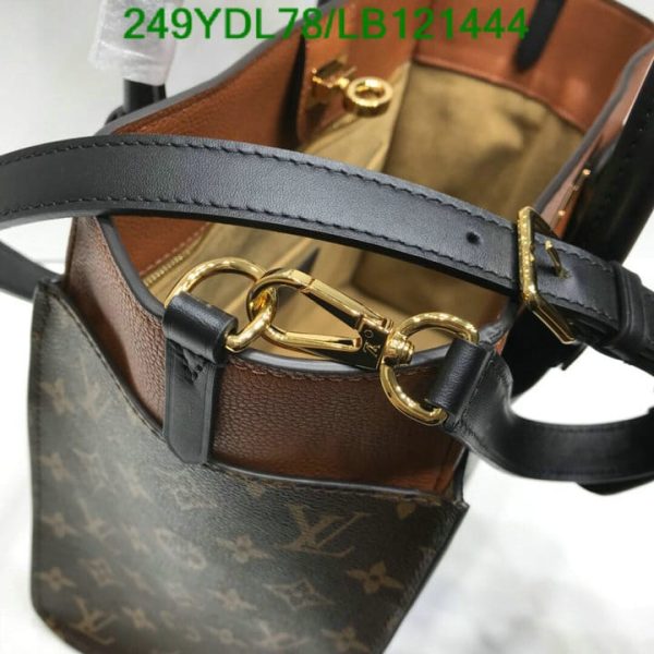 Louis Vuitton 1:1 Mirror Replica Black Monogram Canvas and Leather On My Side MM Bag  LB12144498765