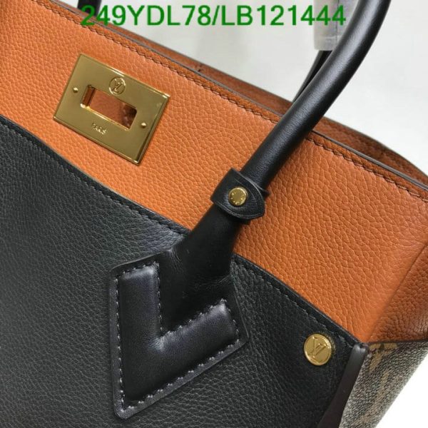 Louis Vuitton 1:1 Mirror Replica Black Monogram Canvas and Leather On My Side MM Bag  LB12144498765