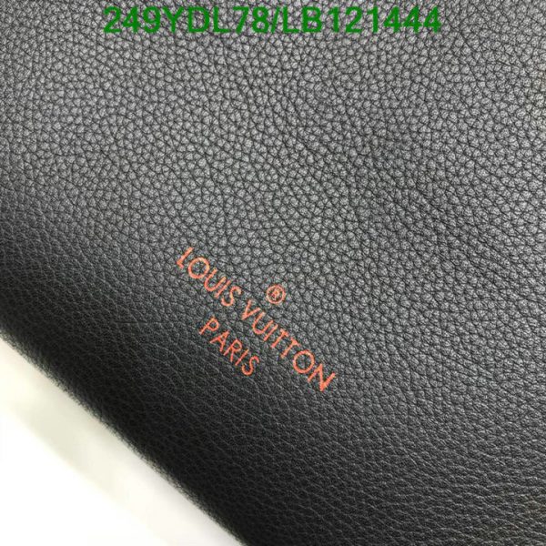 Louis Vuitton 1:1 Mirror Replica Black Monogram Canvas and Leather On My Side MM Bag  LB12144498765