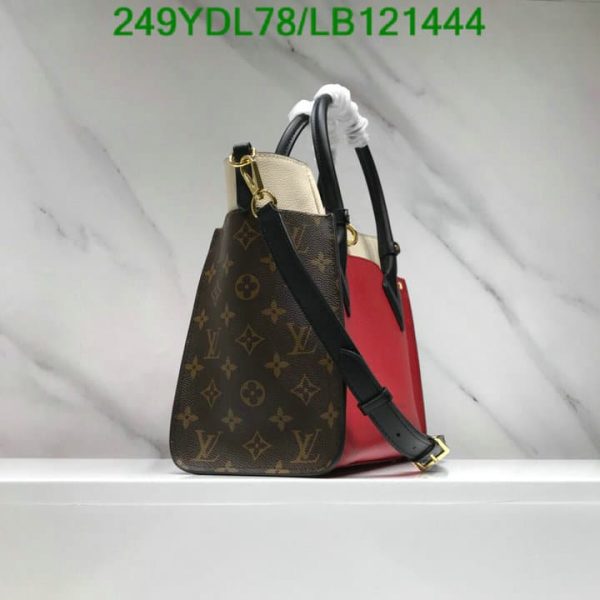 Louis Vuitton 1:1 Mirror Replica Black Monogram Canvas and Leather On My Side MM Bag  LB12144498765