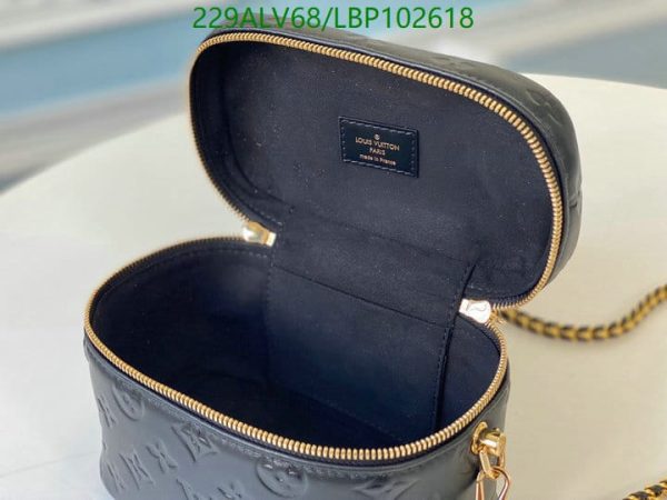 Louis Vuitton 1:1 Mirror Replica Black Monogram Ink Vanity PM Bag LBP1026183167