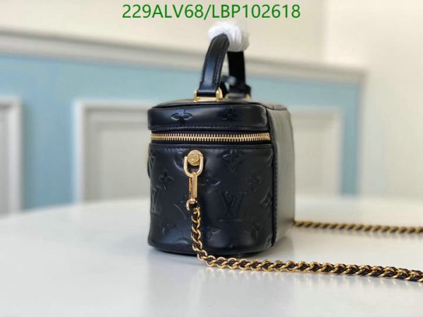 Louis Vuitton 1:1 Mirror Replica Black Monogram Ink Vanity PM Bag LBP1026183167