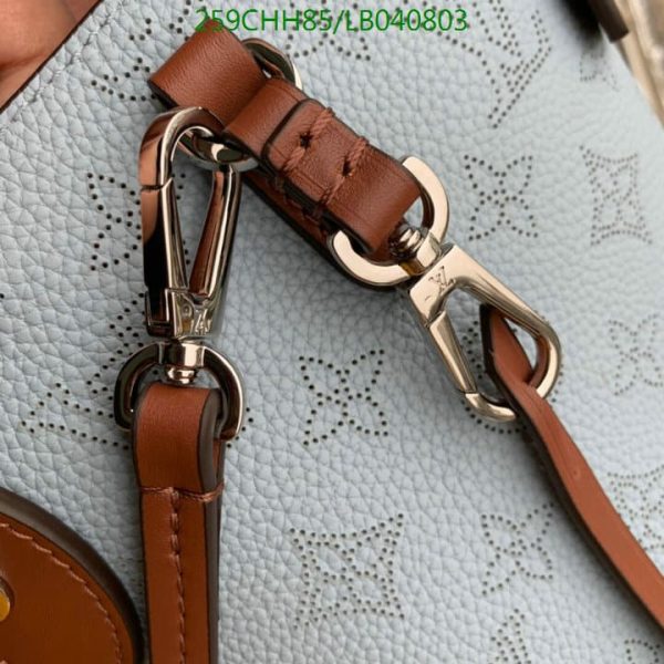 Louis Vuitton 1:1 Mirror Replica Blue Mahina Leather Hina PM Bag LB04080331245