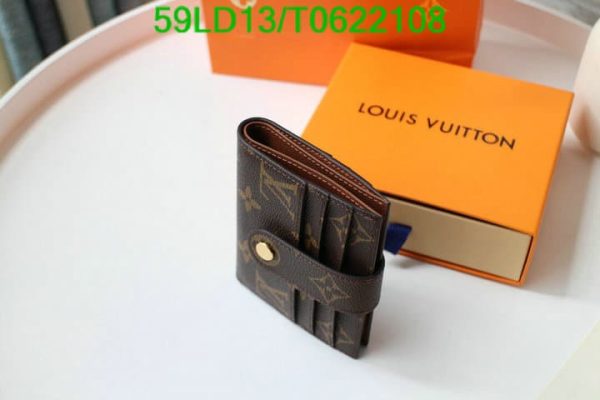 Louis Vuitton 1:1 Mirror Replica Brown Rosalie Wallet T062210864219