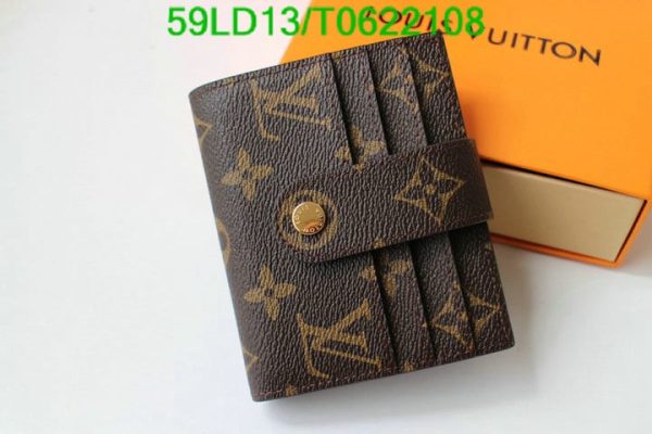 Louis Vuitton 1:1 Mirror Replica Brown Rosalie Wallet T062210864219