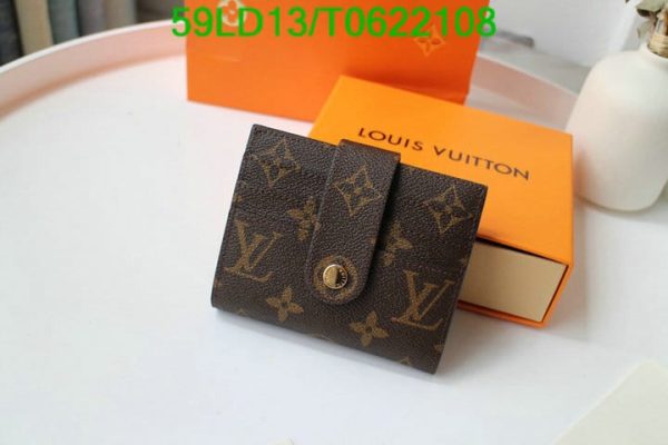 Louis Vuitton 1:1 Mirror Replica Brown Rosalie Wallet T062210864219