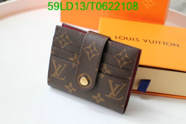 Louis Vuitton 1:1 Mirror Replica Brown Rosalie Wallet T062210864219