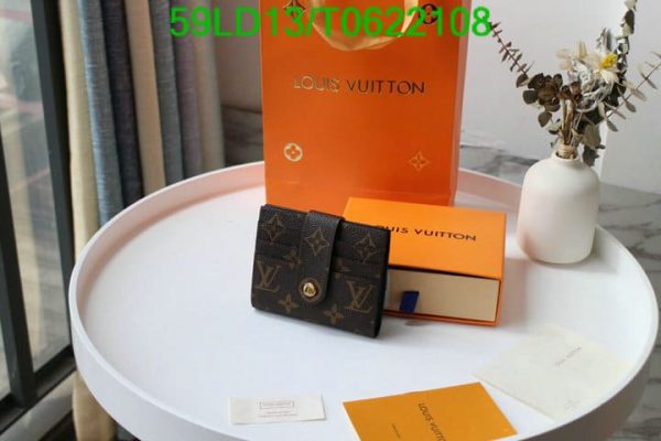 Louis Vuitton 1:1 Mirror Replica Brown Rosalie Wallet T062210864219