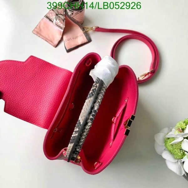 Louis Vuitton 1:1 Mirror Replica CAPUCINES BB Scarlet Red LB05292610182