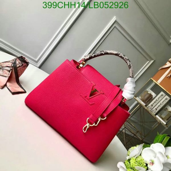 Louis Vuitton 1:1 Mirror Replica CAPUCINES BB Scarlet Red LB05292610182