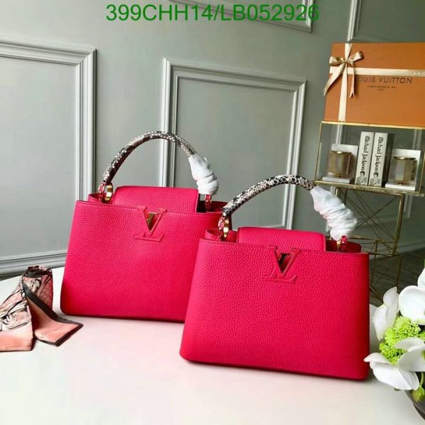 Louis Vuitton 1:1 Mirror Replica CAPUCINES BB Scarlet Red LB05292610182