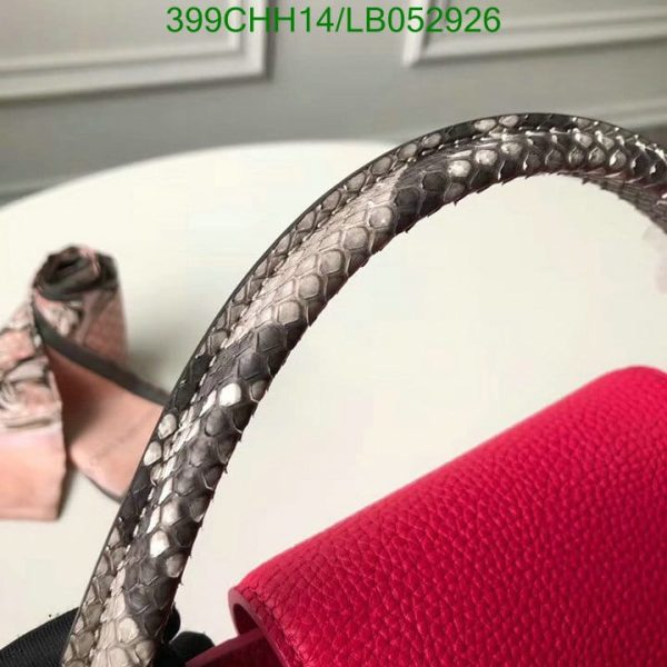 Louis Vuitton 1:1 Mirror Replica CAPUCINES BB Scarlet Red LB05292610182