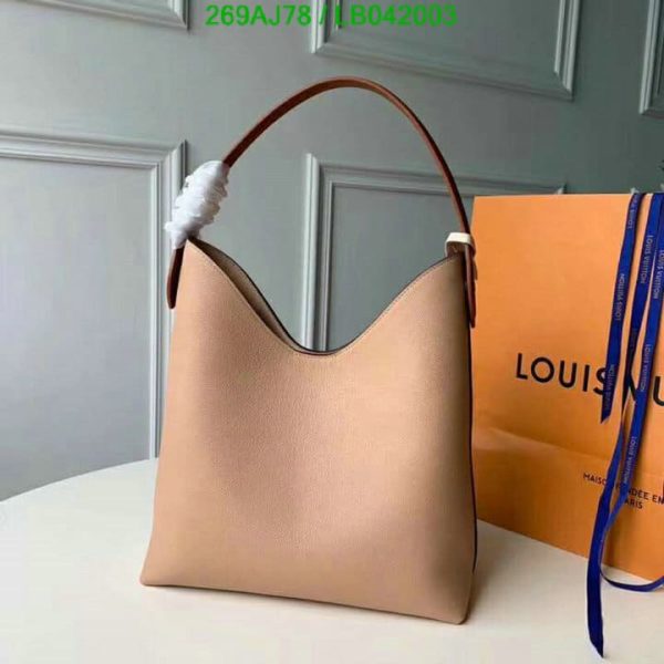 Louis Vuitton 1:1 Mirror Replica Calfskin Lockme Hobo Bag LB04200326984