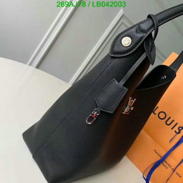 Louis Vuitton 1:1 Mirror Replica Calfskin Lockme Hobo Bag LB04200326984