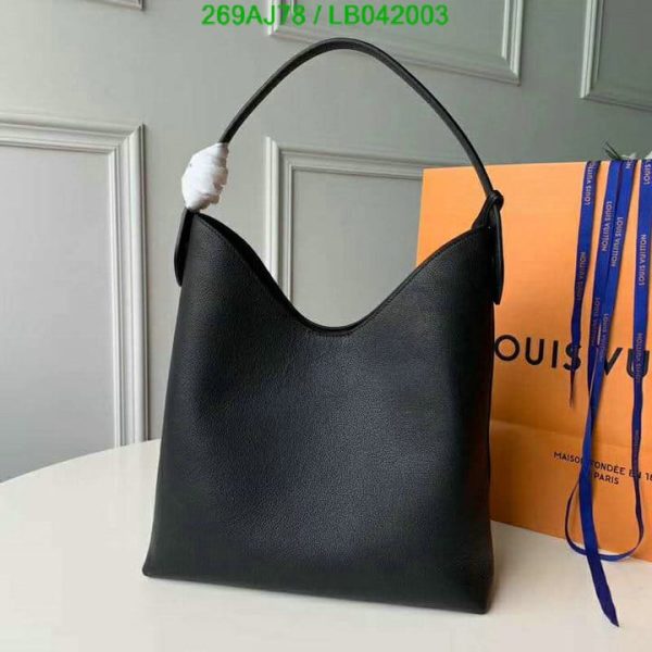 Louis Vuitton 1:1 Mirror Replica Calfskin Lockme Hobo Bag LB04200326984