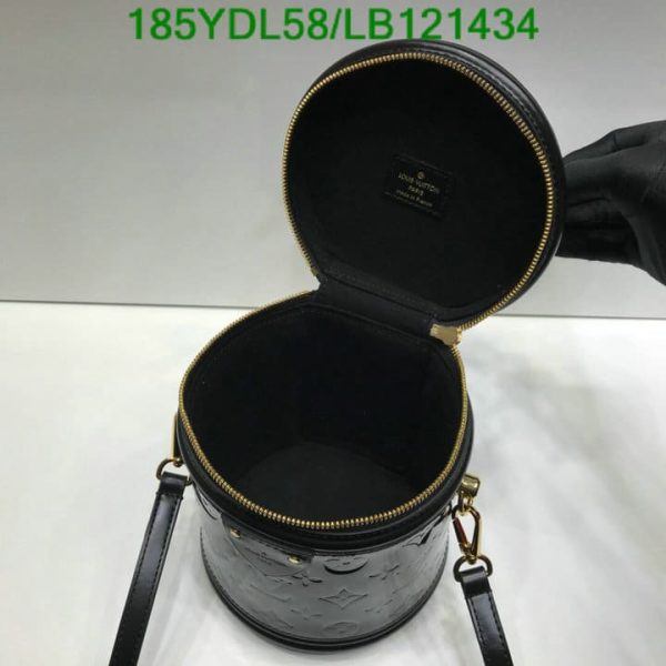 Louis Vuitton 1:1 Mirror Replica Cannes Shoulder Bag Black Leather LB12143476894