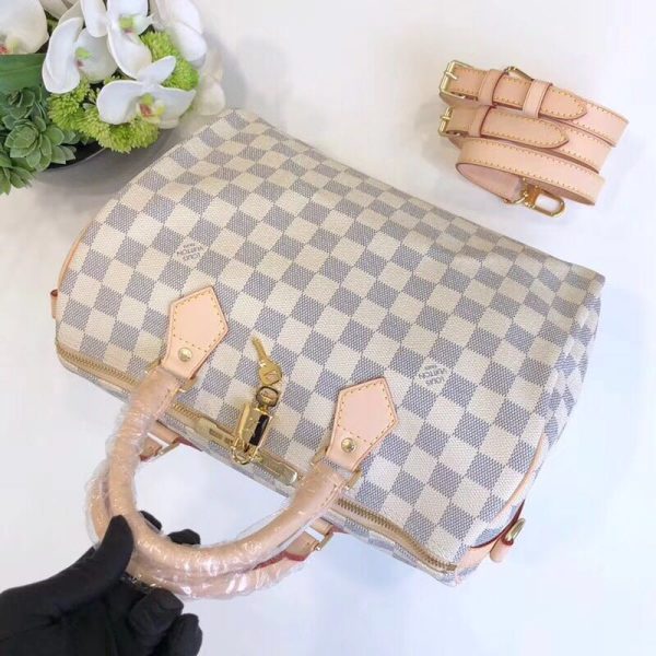 Louis Vuitton 1:1 Mirror Replica  Canvas Damier Ebene Shoulder Bag LB05101056248