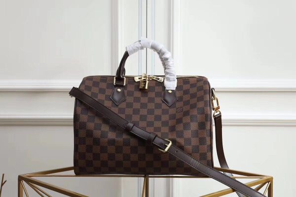 Louis Vuitton 1:1 Mirror Replica  Canvas Damier Ebene Shoulder Bag LB05101056248