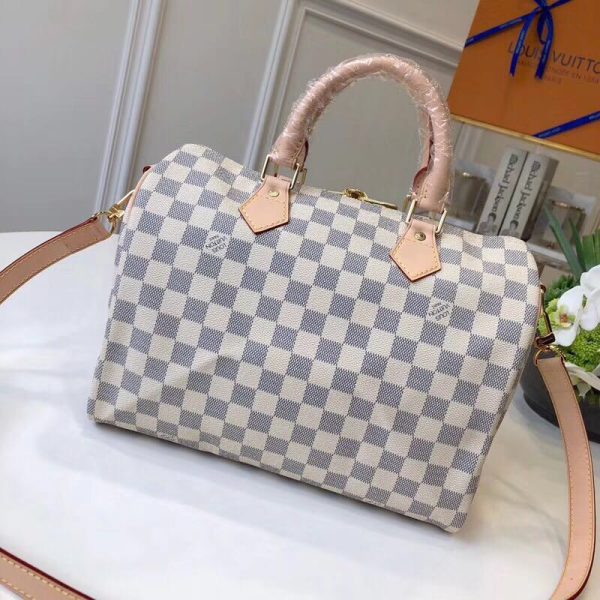 Louis Vuitton 1:1 Mirror Replica  Canvas Damier Ebene Shoulder Bag LB05101056248