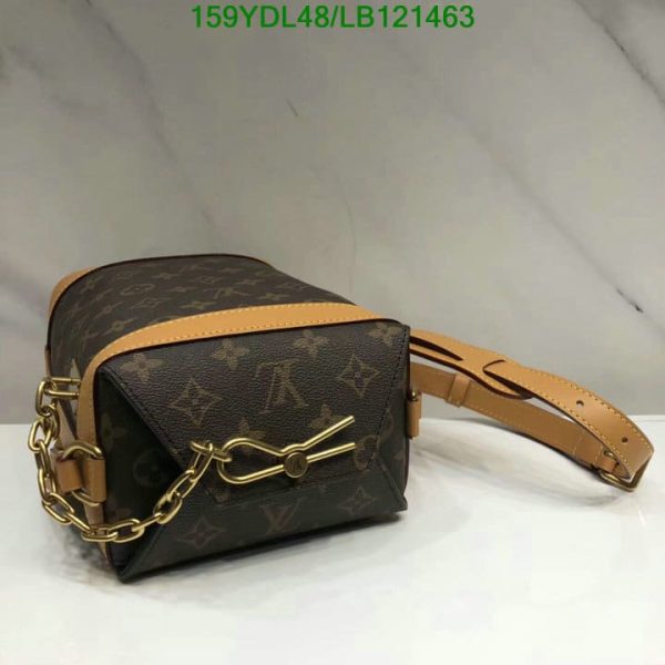 Louis Vuitton 1:1 Mirror Replica Canvas Milk Box Bag  LB12146387659