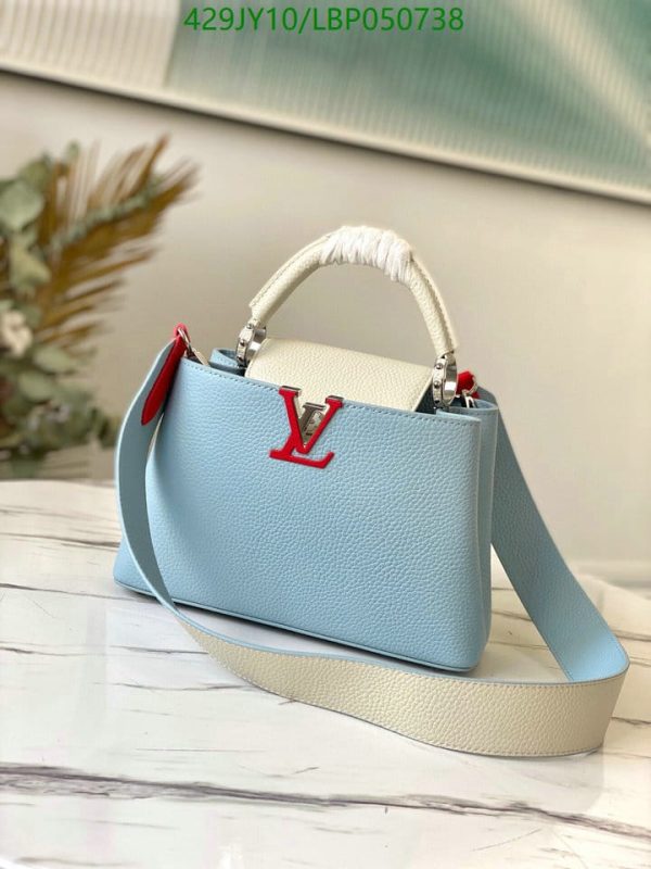 Louis Vuitton 1:1 Mirror Replica Capucines Cielo HandBag LBP0507381257