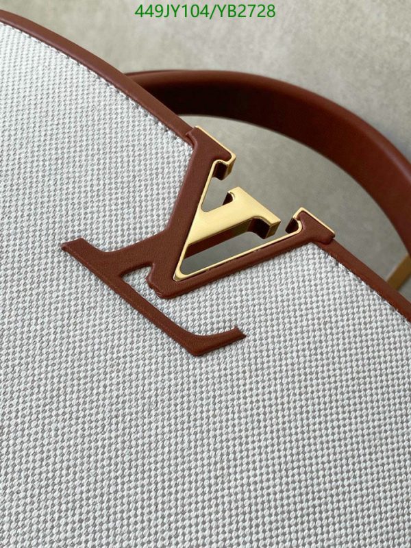 Louis Vuitton 1:1 Mirror Replica Capucines MM Cream YB27289765438