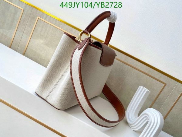 Louis Vuitton 1:1 Mirror Replica Capucines MM Cream YB27289765438